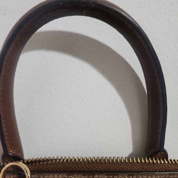 Coach Brown Mini Bag with Cherry Charm - Picture 3 of 4